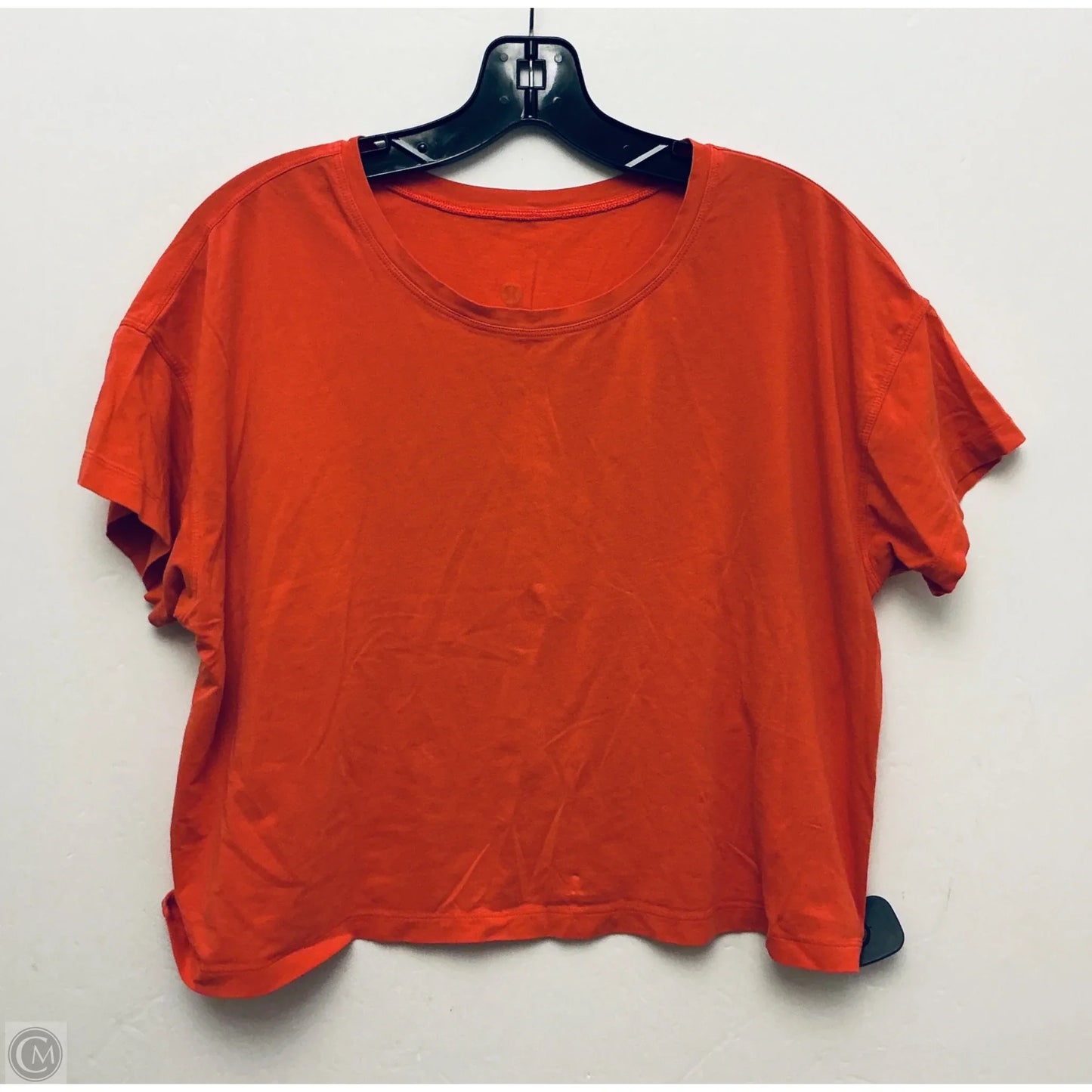 Athletic Top Short Sleeve By Lululemon In Pink, Size: M