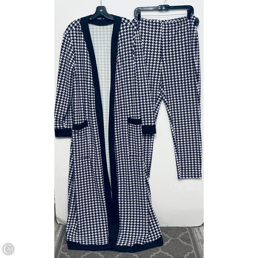 Sweater 2pc By Shein In Black & White, Size: 3x