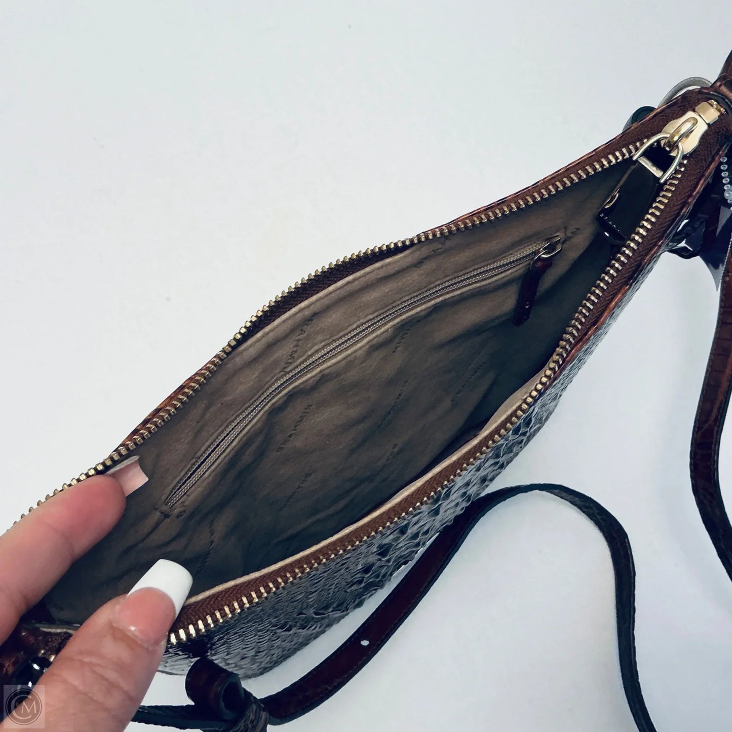 Handbag Designer By Brahmin, Size: Medium