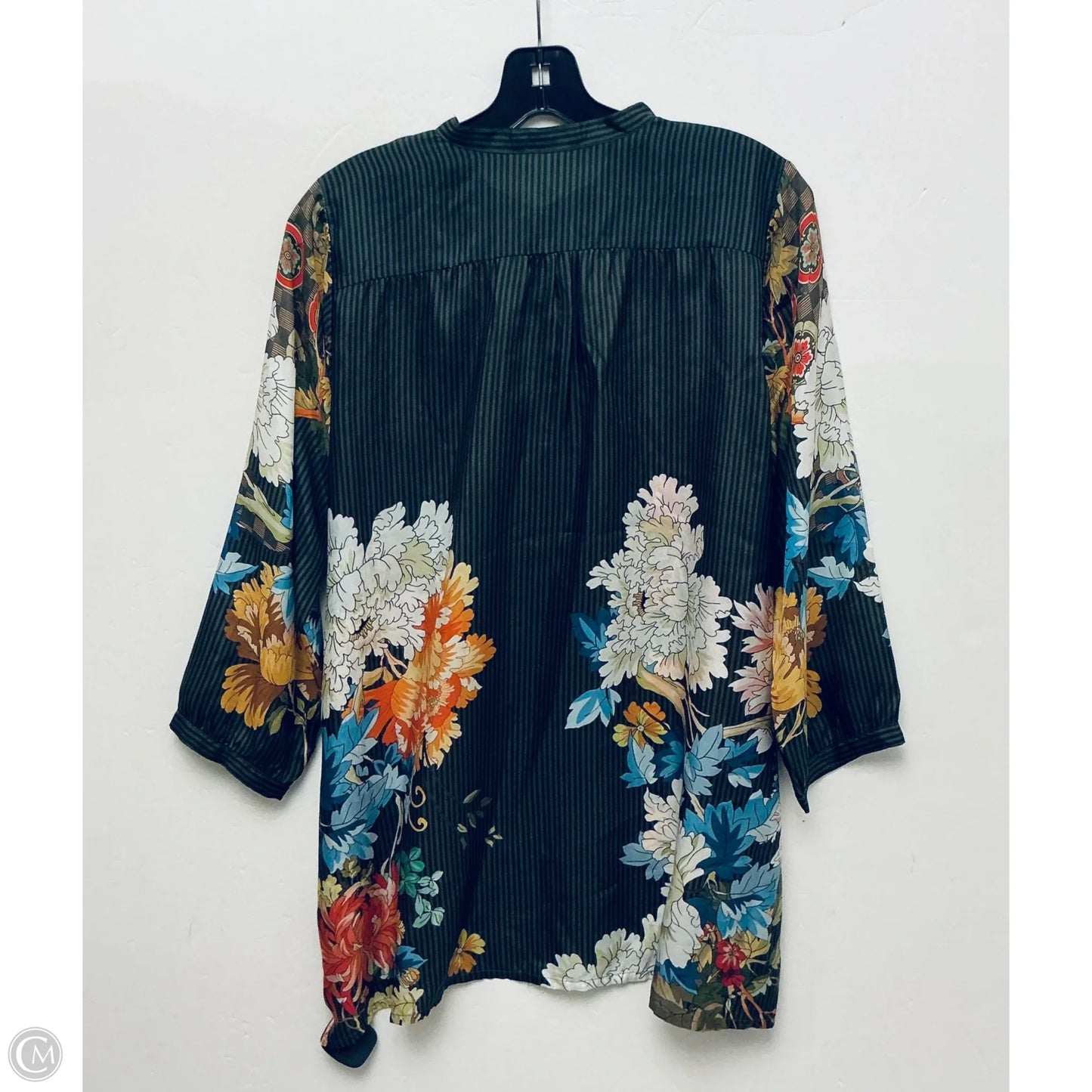 Top Long Sleeve By Johnny Was In Floral Print, Size: S