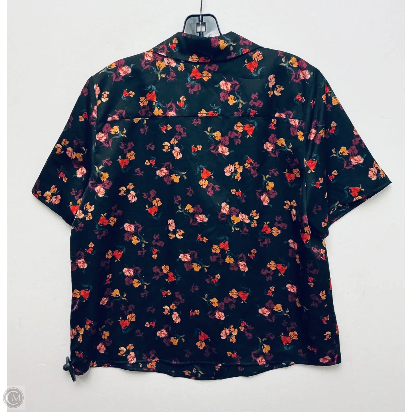 Top Short Sleeve By Halogen In Floral Print, Size: M