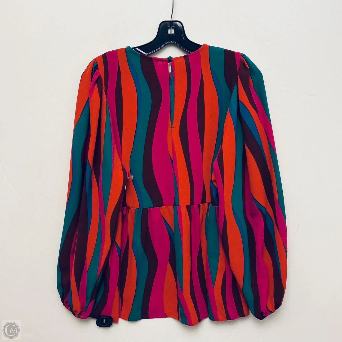 Top Long Sleeve By Haptics In Striped Pattern, Size: S