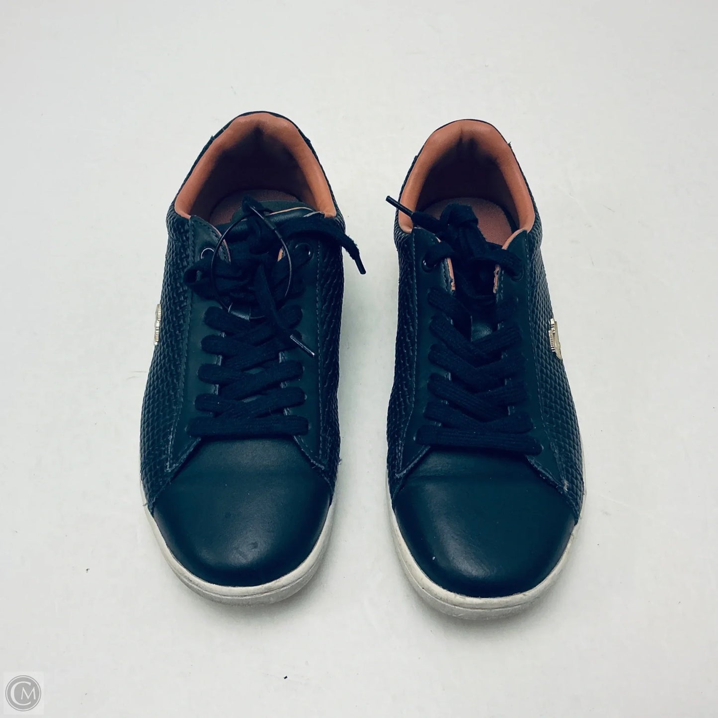 Shoes Sneakers By Lacoste In Navy, Size: 6