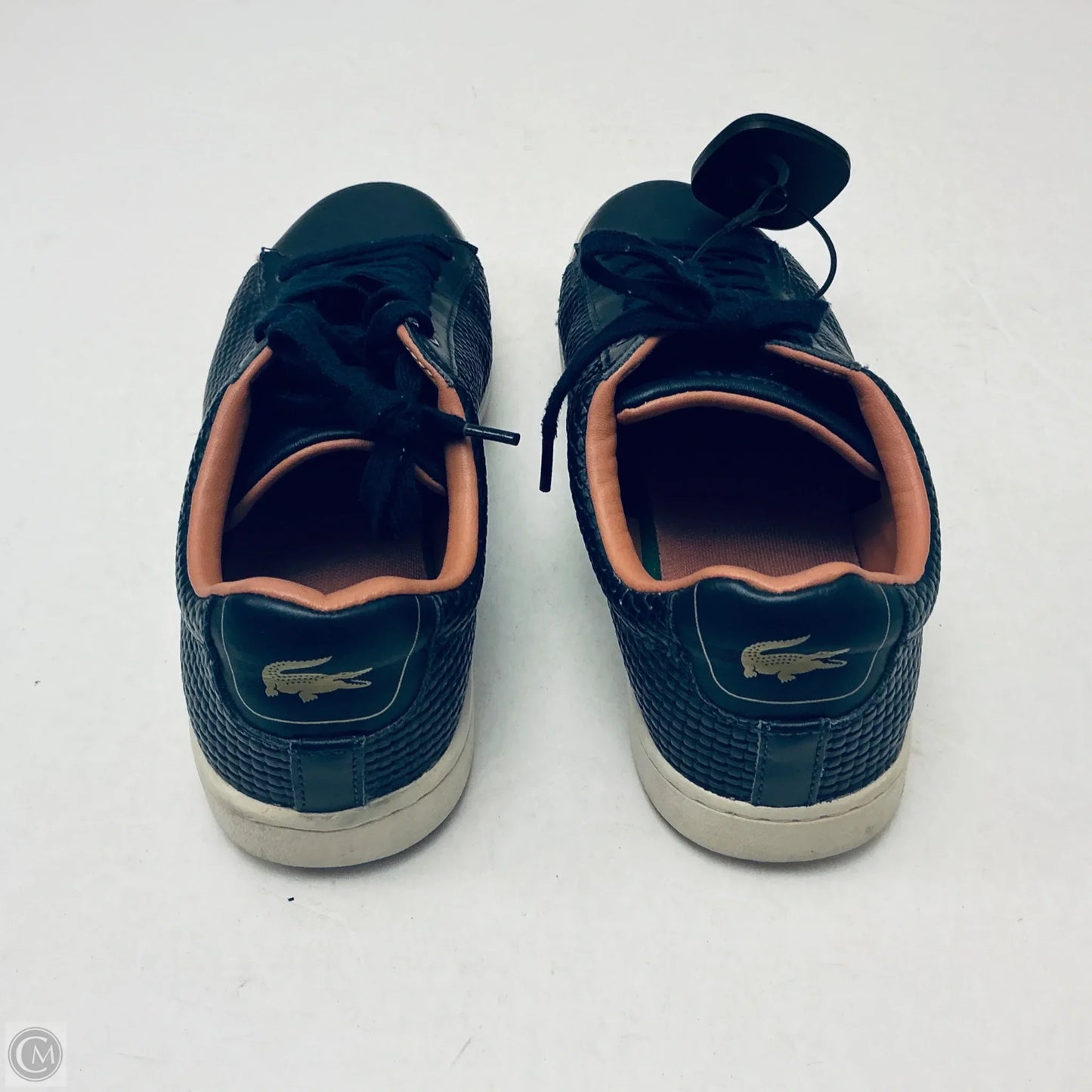 Shoes Sneakers By Lacoste In Navy, Size: 6