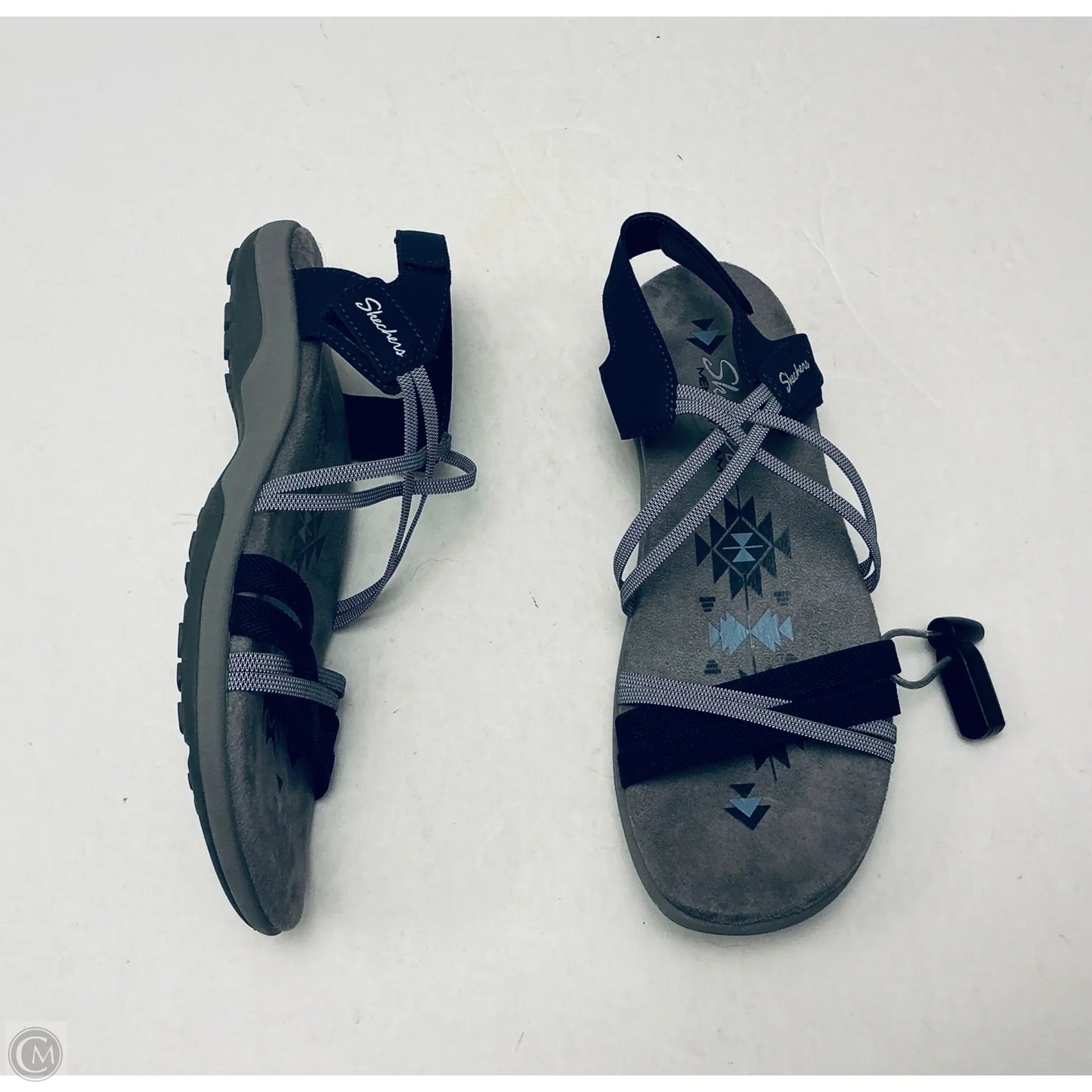 Sandals Flats By Skechers In Grey, Size: 8