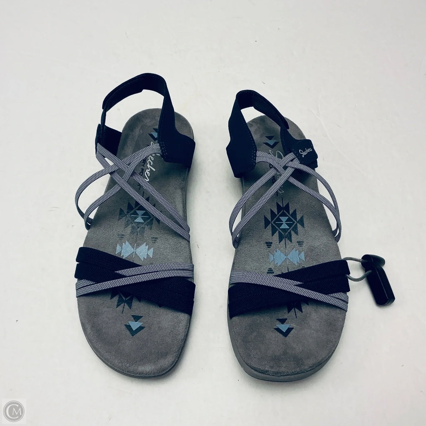Sandals Flats By Skechers In Grey, Size: 8