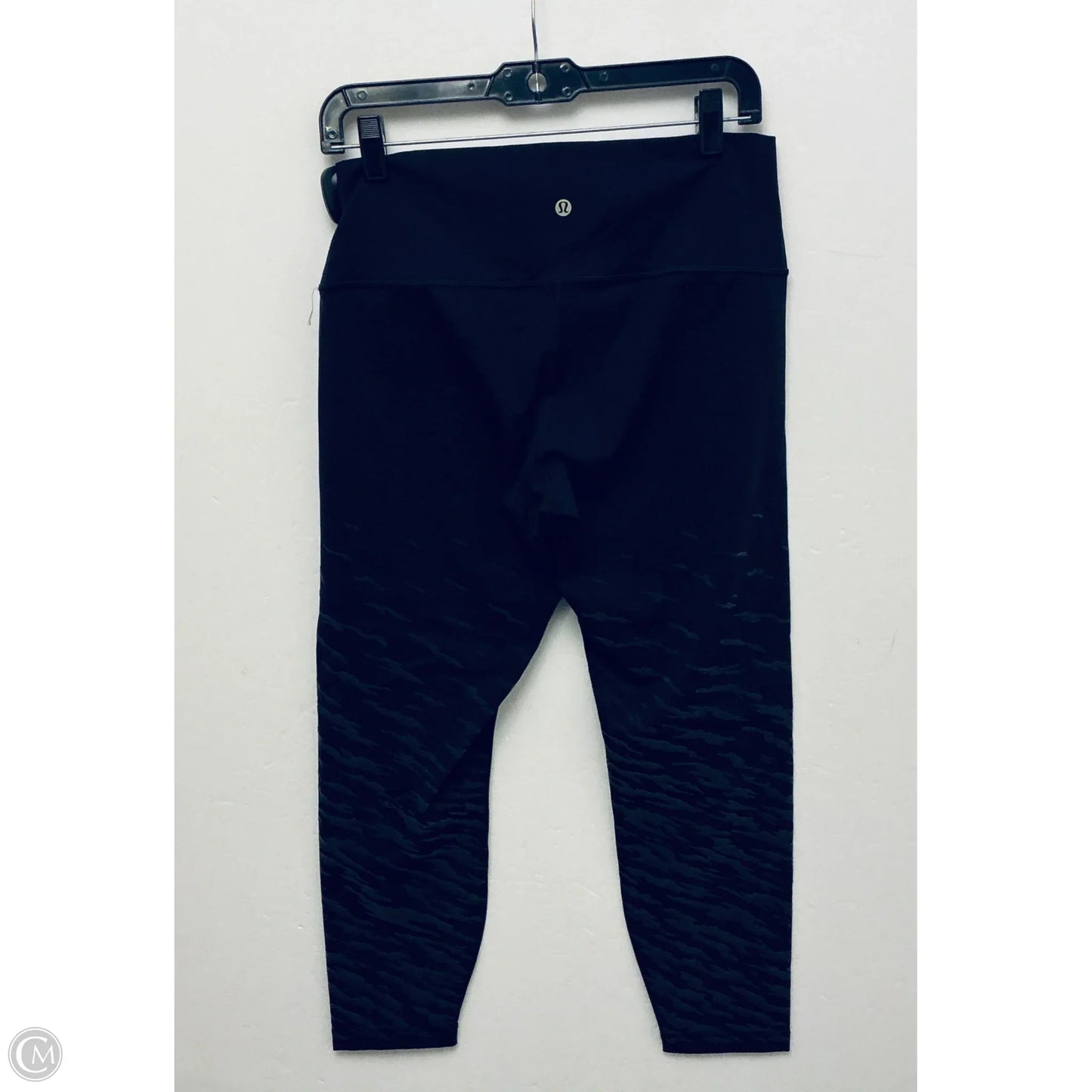 Athletic Leggings By Lululemon In Black & Grey, Size: 12