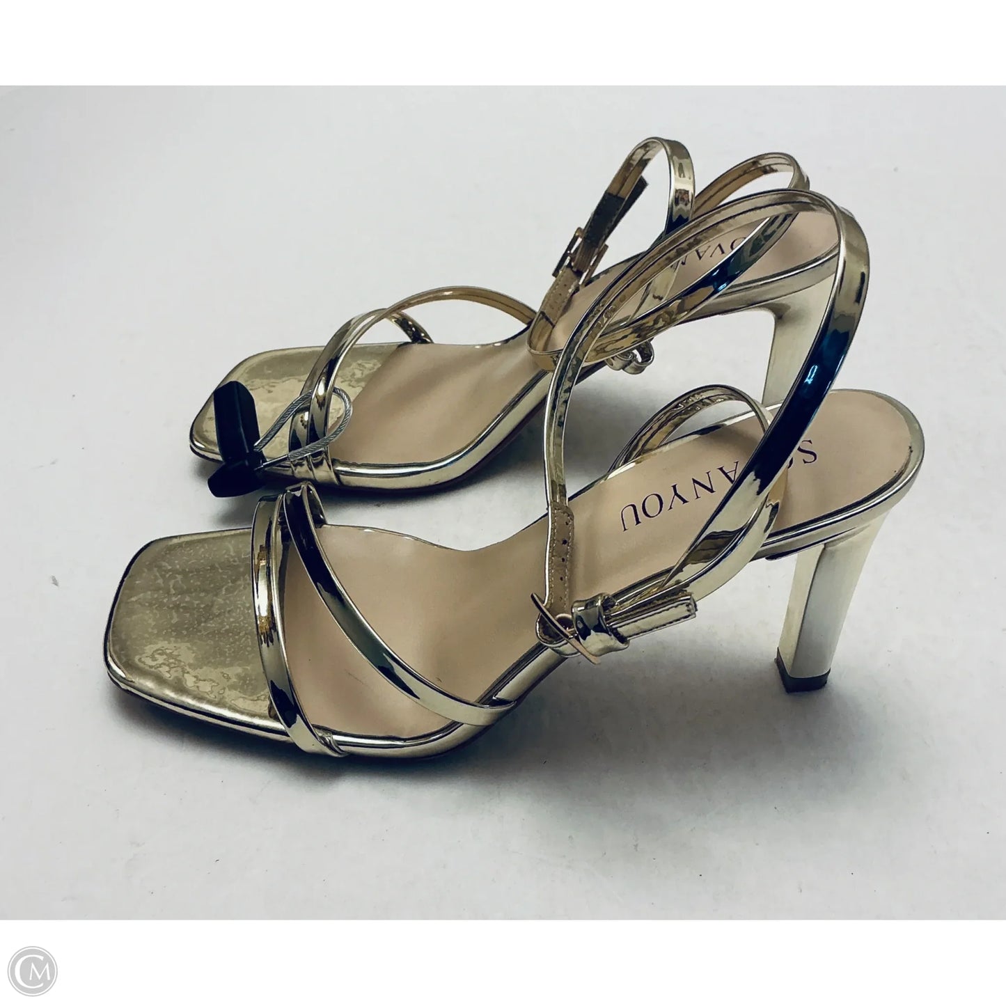 Shoes Heels Kitten By Cmc In Gold, Size: 7.5