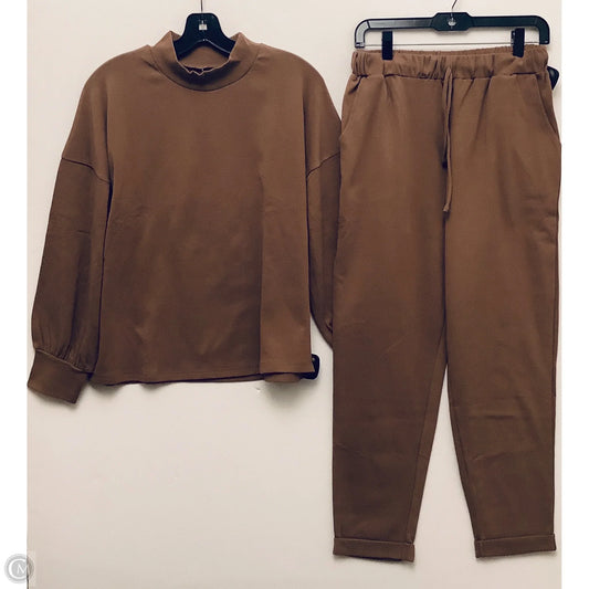 Lounge Set Pants By Clothes Mentor In Brown, Size: M