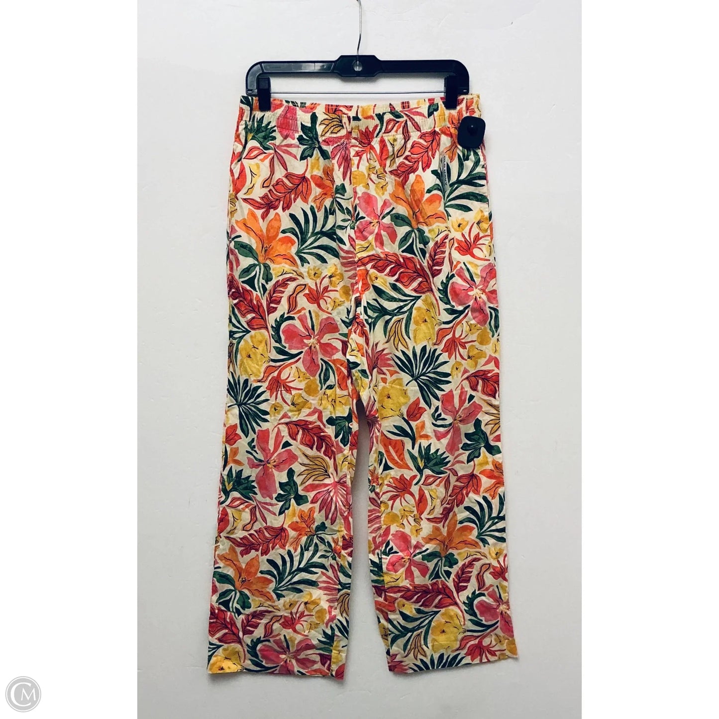 Pants Linen By Old Navy In Floral Print, Size: M