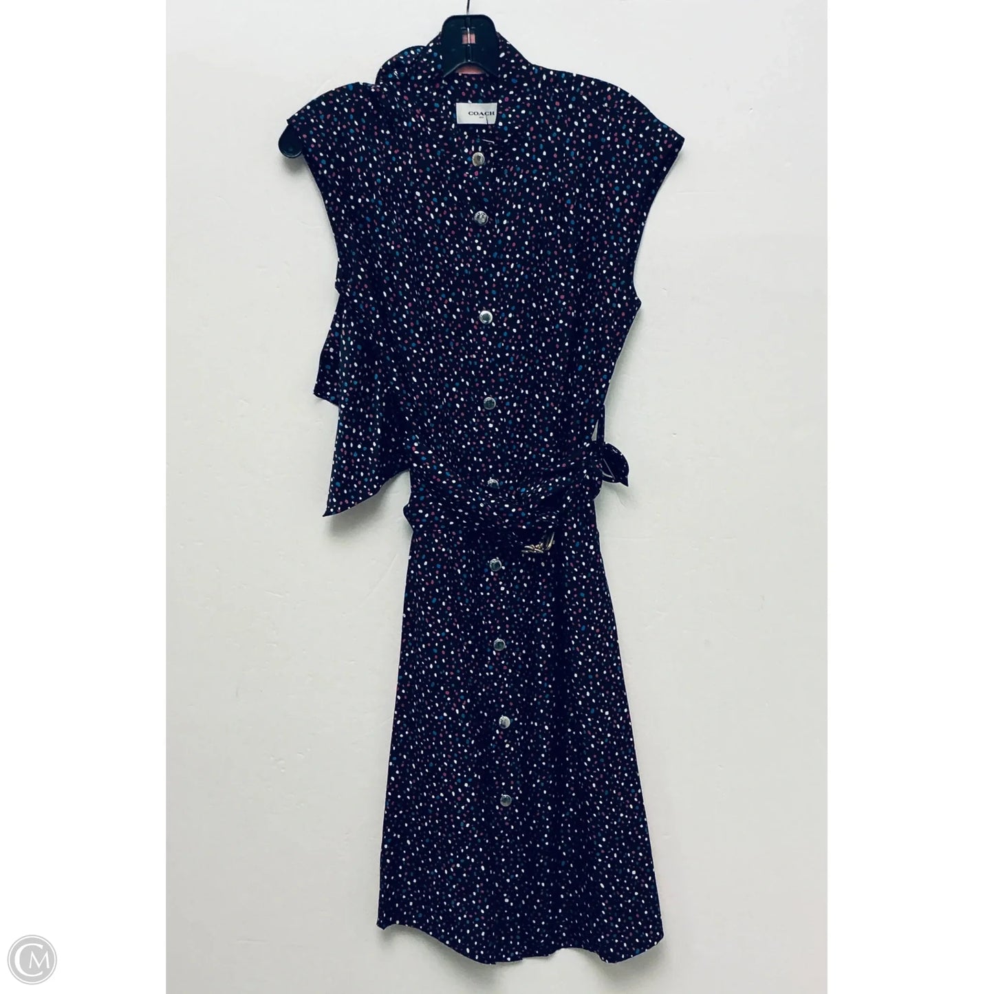 Dress Designer By Coach In Polkadot Pattern, Size: 0