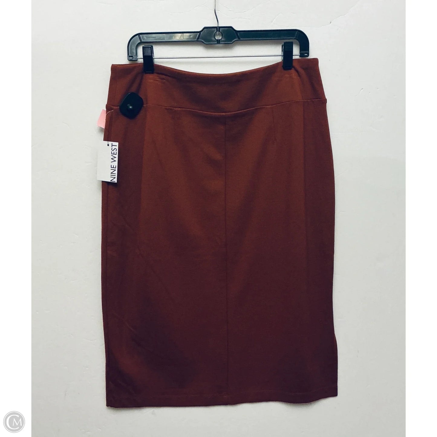 Skirt Midi By Nine West In Orange, Size: L