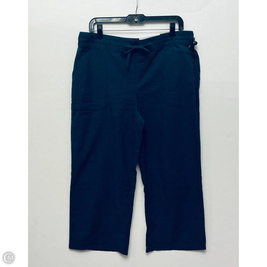 Pants Linen By Liz Claiborne In Navy, Size: M