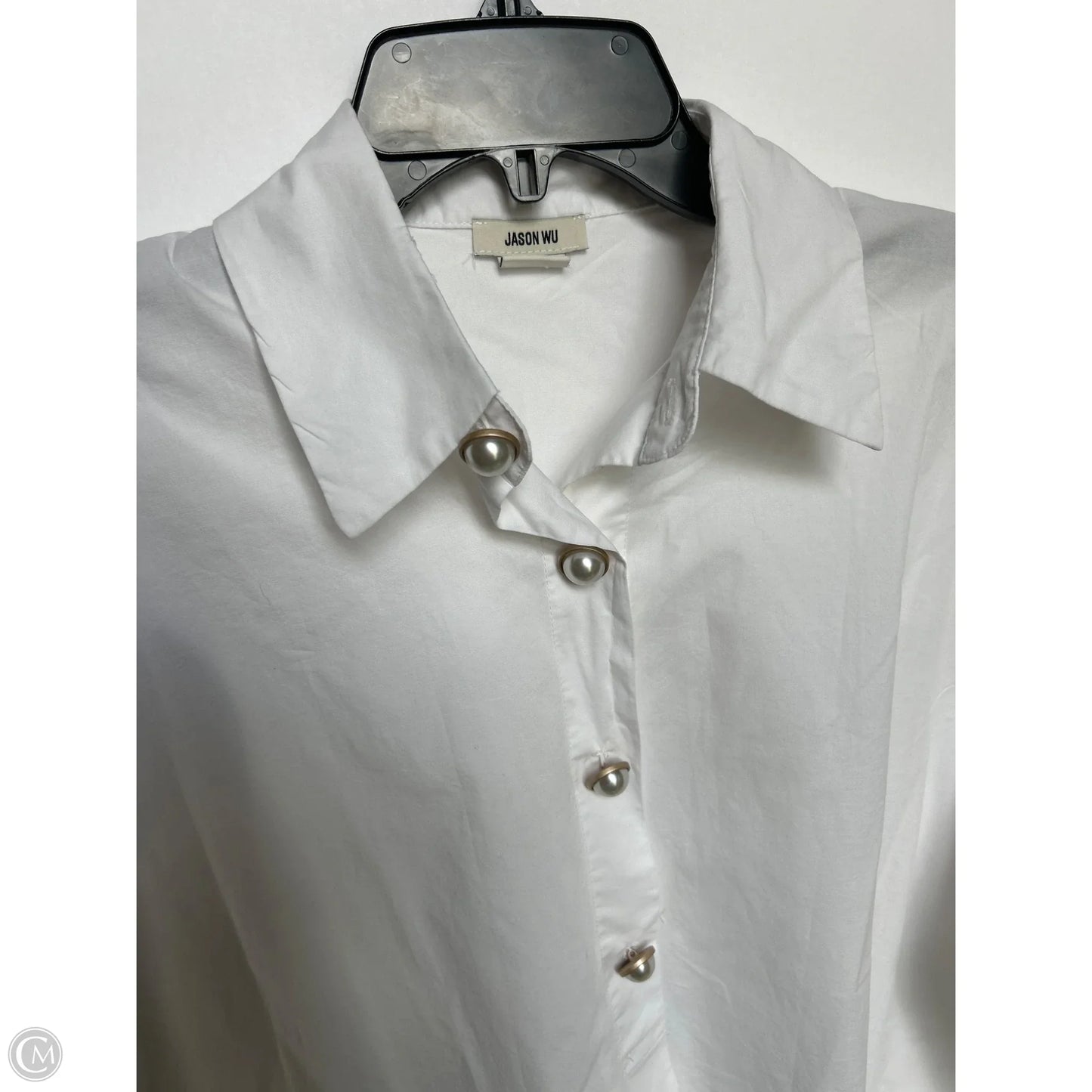 Top Long Sleeve Designer By Jason Wu In White, Size: M