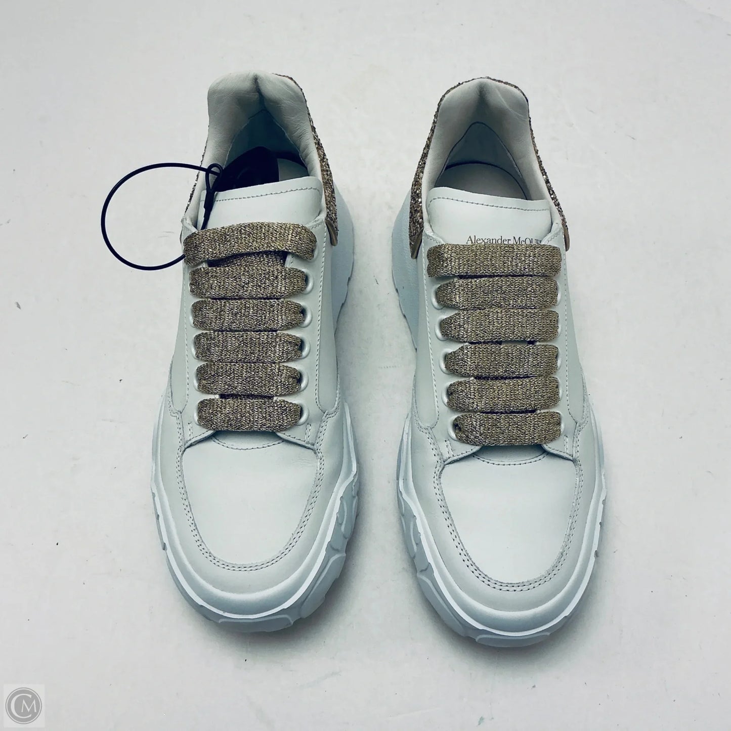 Shoes Luxury Designer By Alexander Mcqueen In White, Size: 7.5