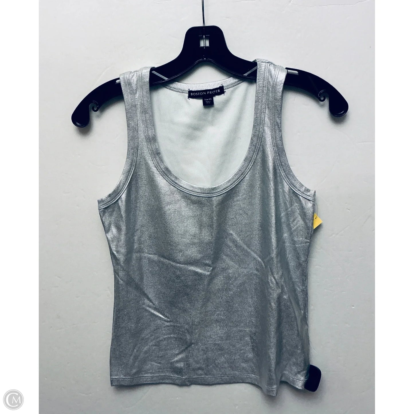 Top Sleeveless By Boston Proper In Silver, Size: Xs