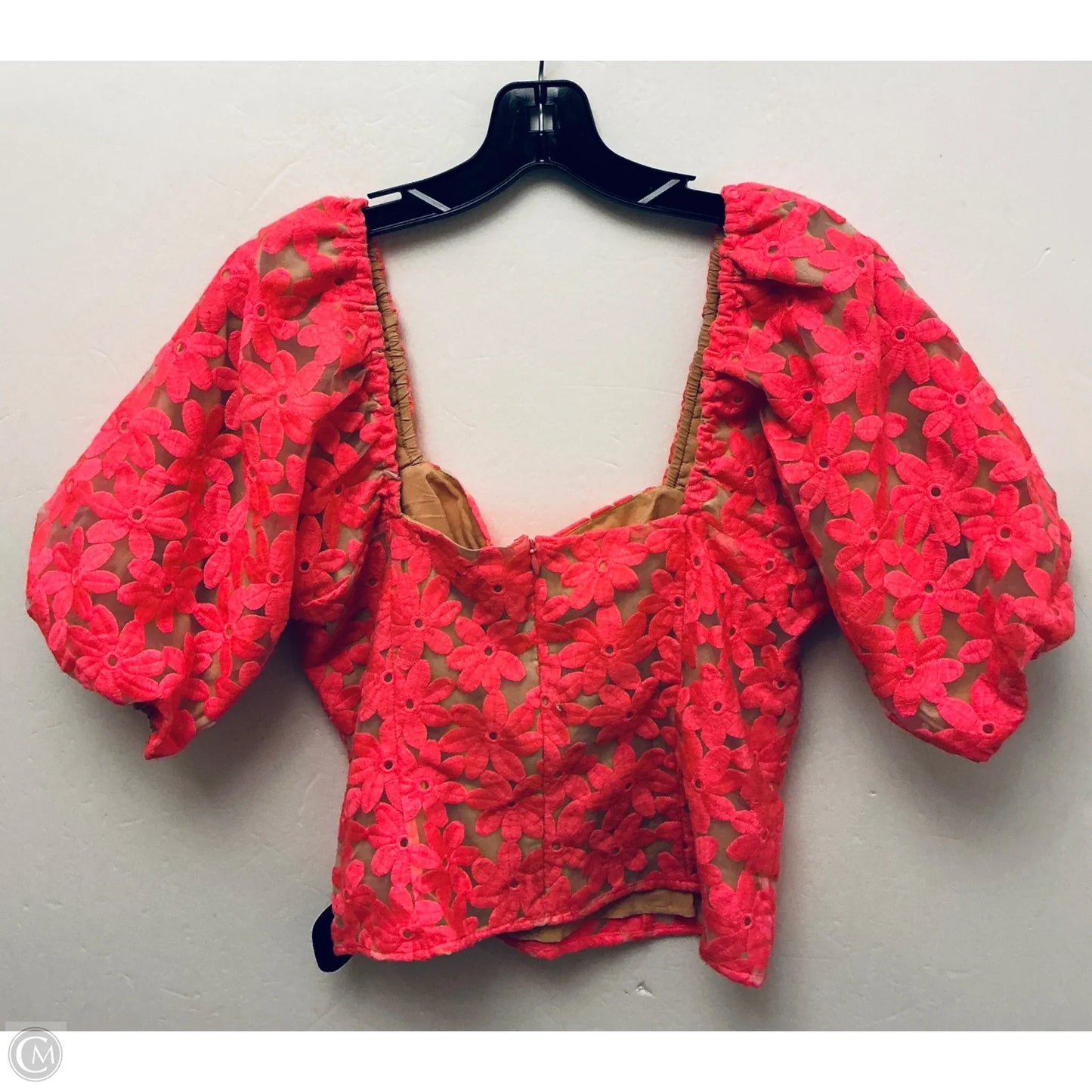 Top Short Sleeve By Adelyn Rae In Pink, Size: M