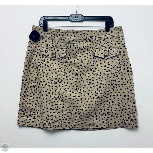 Skirt Mini & Short By Loft In Animal Print, Size: 12