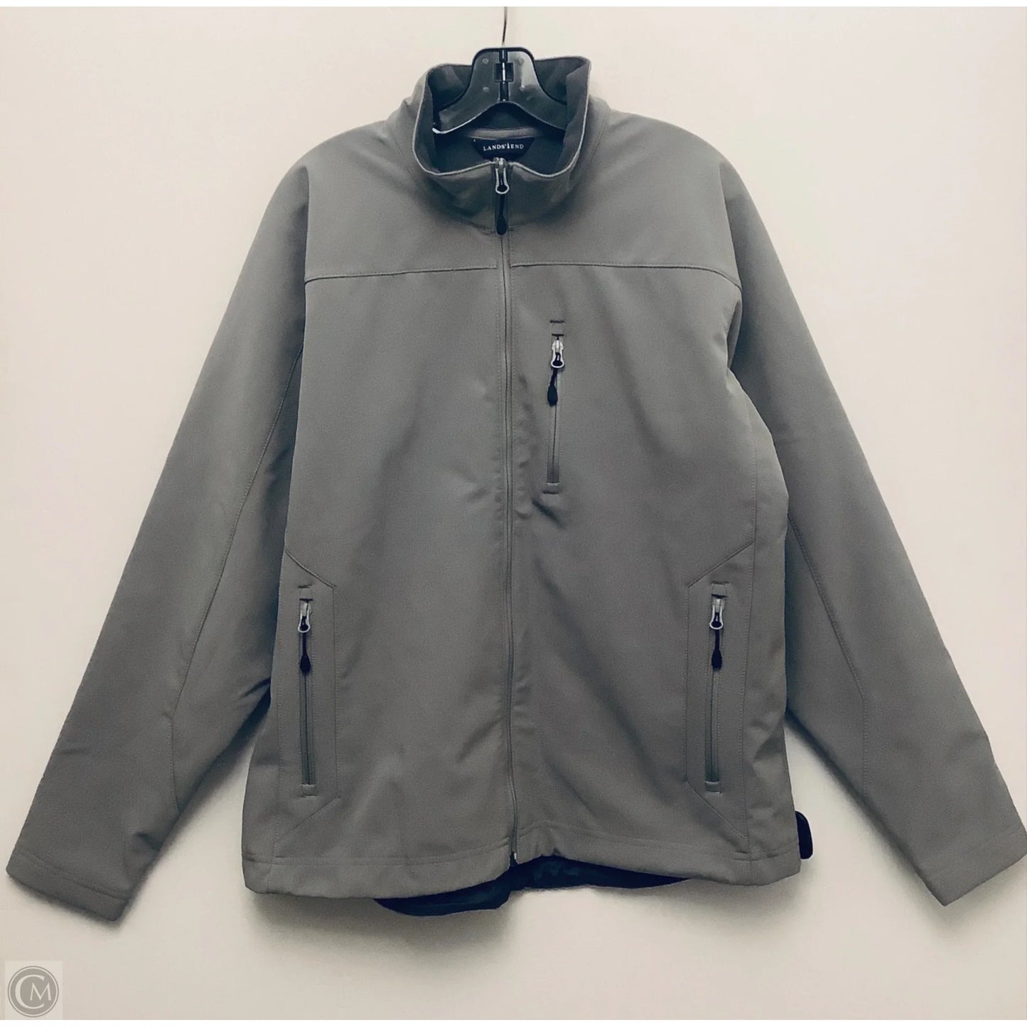 Coat Other By Lands End In Grey, Size: L