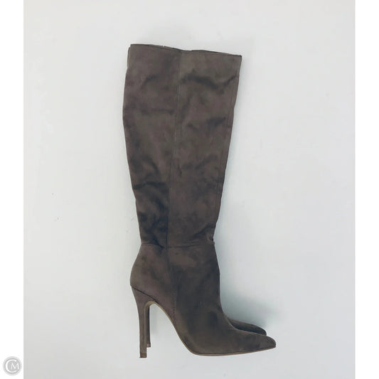 Boots Knee Heels By Charles By Charles David In Taupe, Size: 7.5