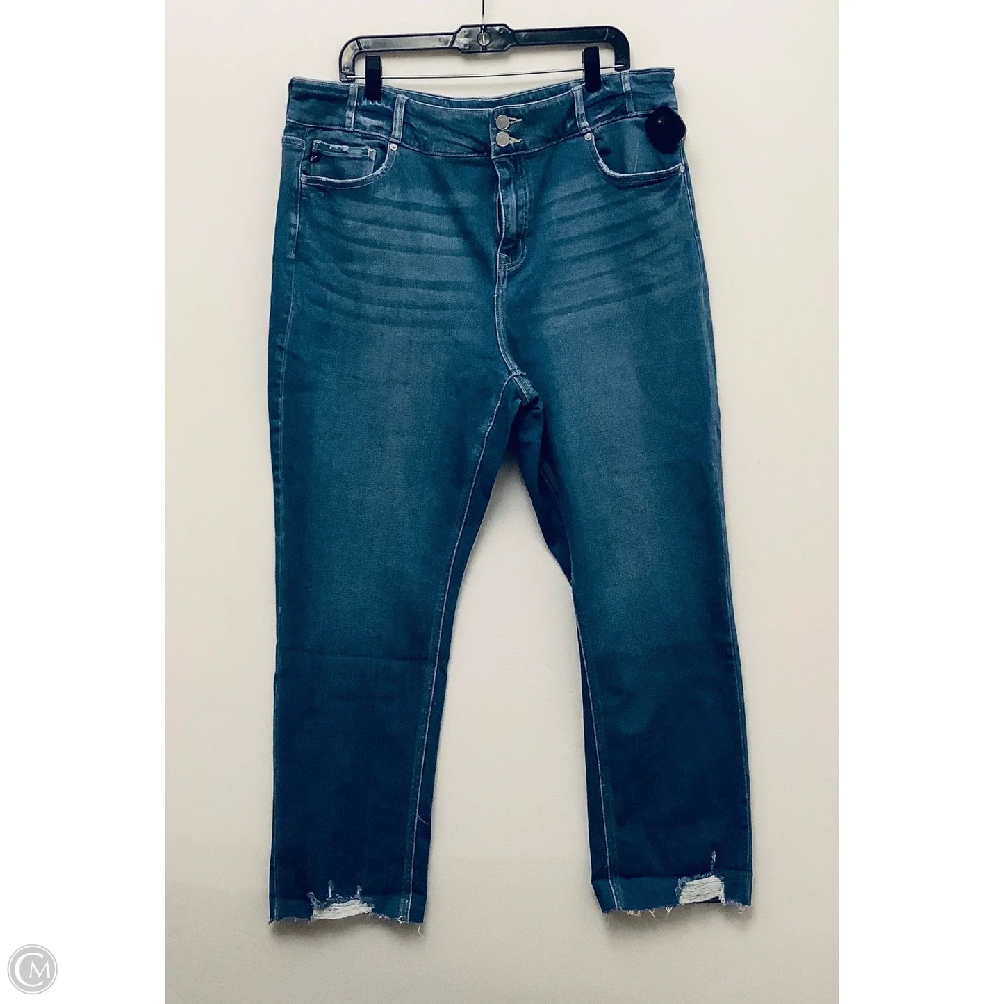 Jeans Skinny By Kancan In Blue Denim, Size: 20