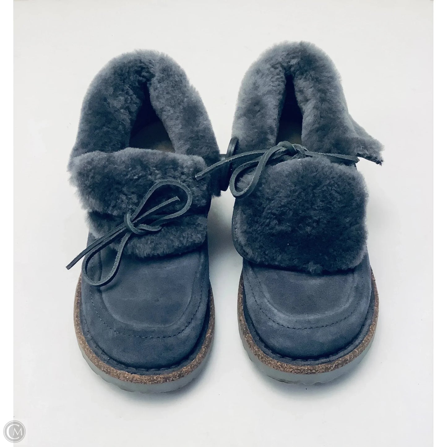 Shoes Flats By Birkenstock In Grey, Size: 7