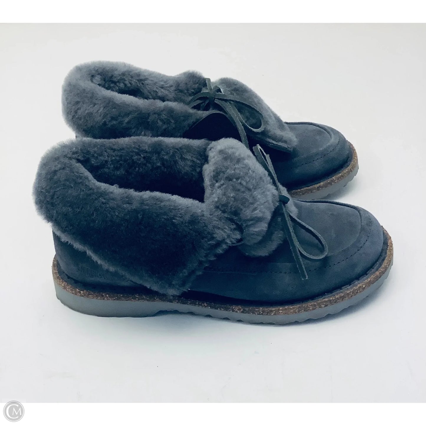 Shoes Flats By Birkenstock In Grey, Size: 7