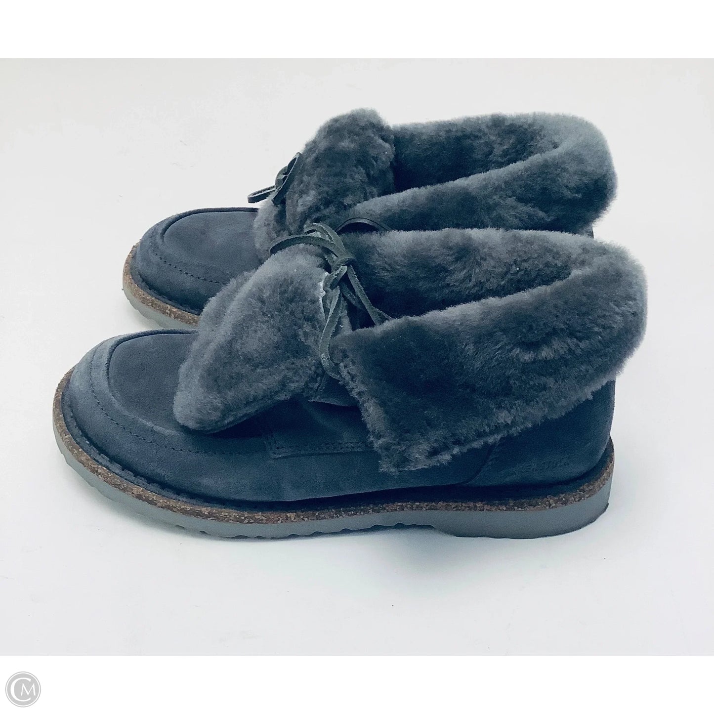 Shoes Flats By Birkenstock In Grey, Size: 7
