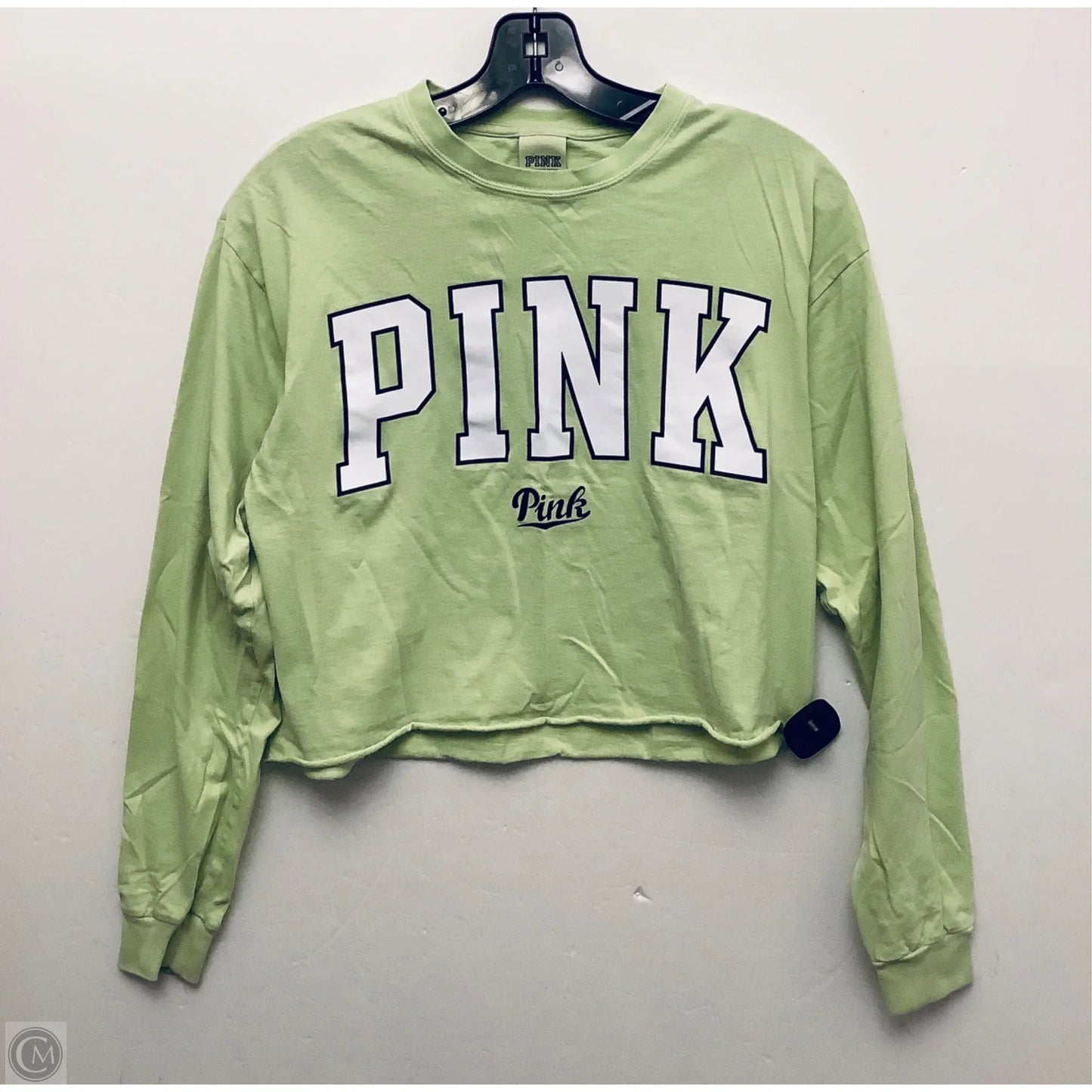 Top Long Sleeve Basic By Pink In Yellow, Size: Xs