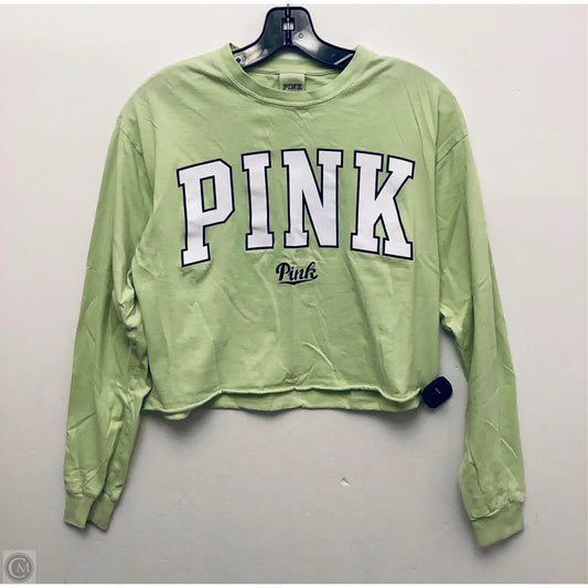 Top Long Sleeve Basic By Pink In Yellow, Size: Xs