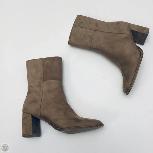 Boots Ankle Heels By Madden Girl In Taupe, Size: 6