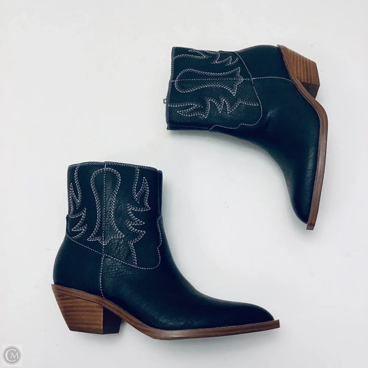 Boots Ankle Heels By Yellow Box In Black, Size: 6