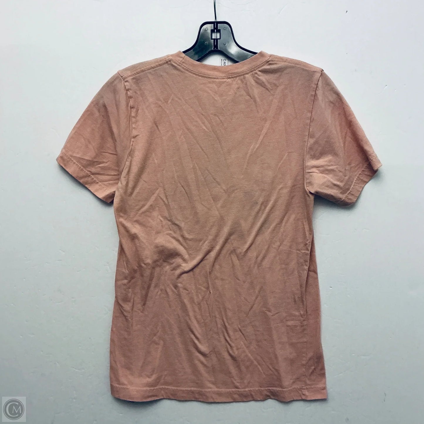 Top Short Sleeve Basic By Canvas In Peach, Size: S