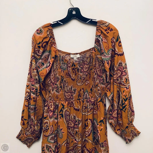 Dress Casual Maxi By Oddi In Orange, Size: M