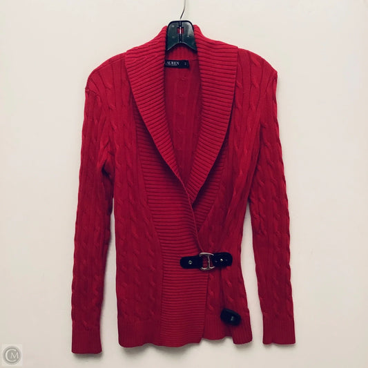 Sweater By Lauren By Ralph Lauren In Red, Size: S