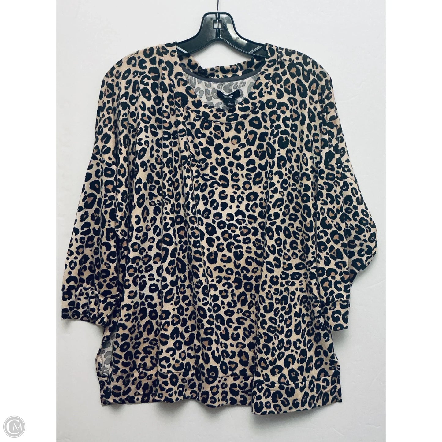 Pajamas 2pc By Simply Vera In Animal Print, Size: L