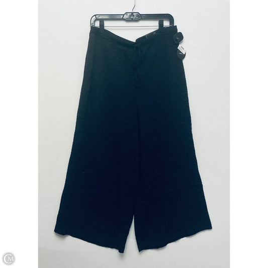 Pants Wide Leg By Adrianna Papell In Black, Size: L