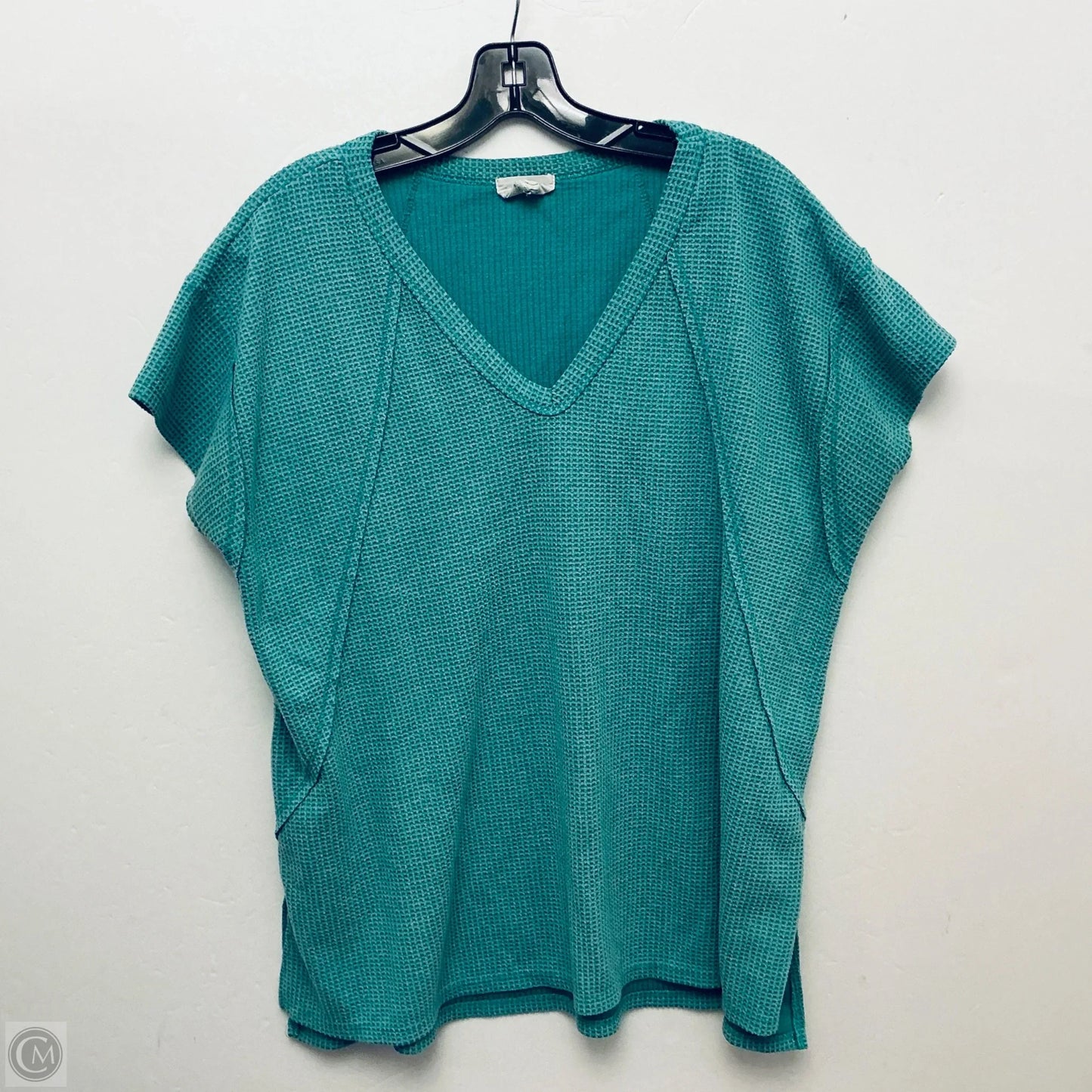 Top Short Sleeve By Andree By Unit In Green, Size: L