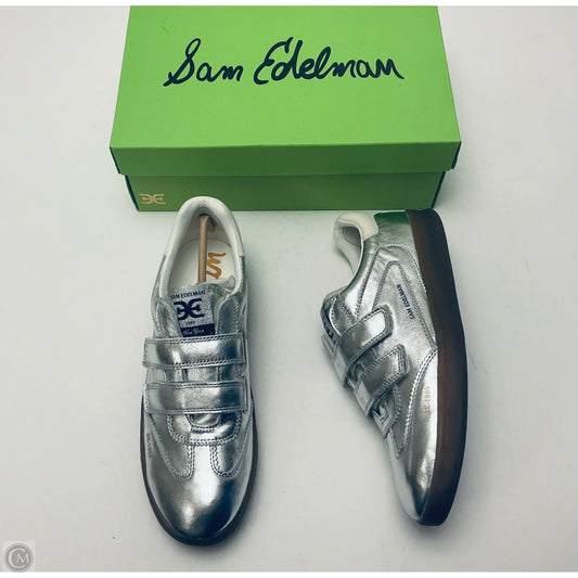 Shoes Sneakers By Sam Edelman In Silver, Size: 9