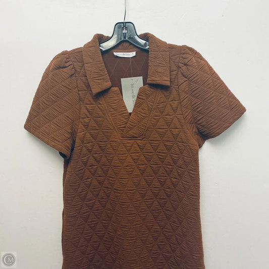 Dress Casual Short By See And Be Seen In Brown, Size: M