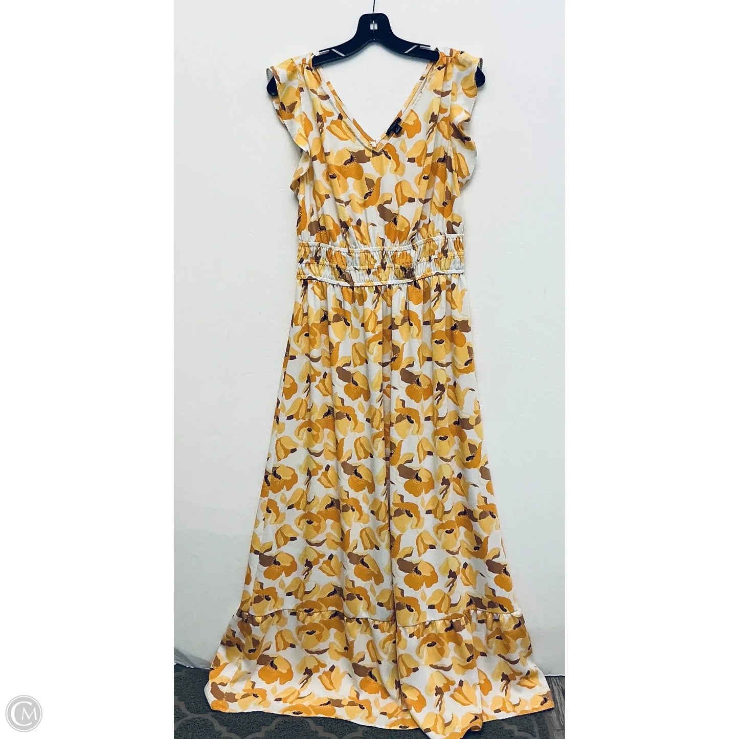 Dress Party Long By Ann Taylor In Yellow, Size: L