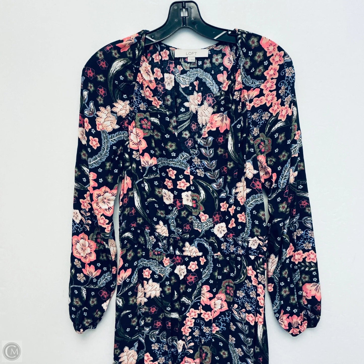 Dress Casual Maxi By Loft In Navy, Size: L