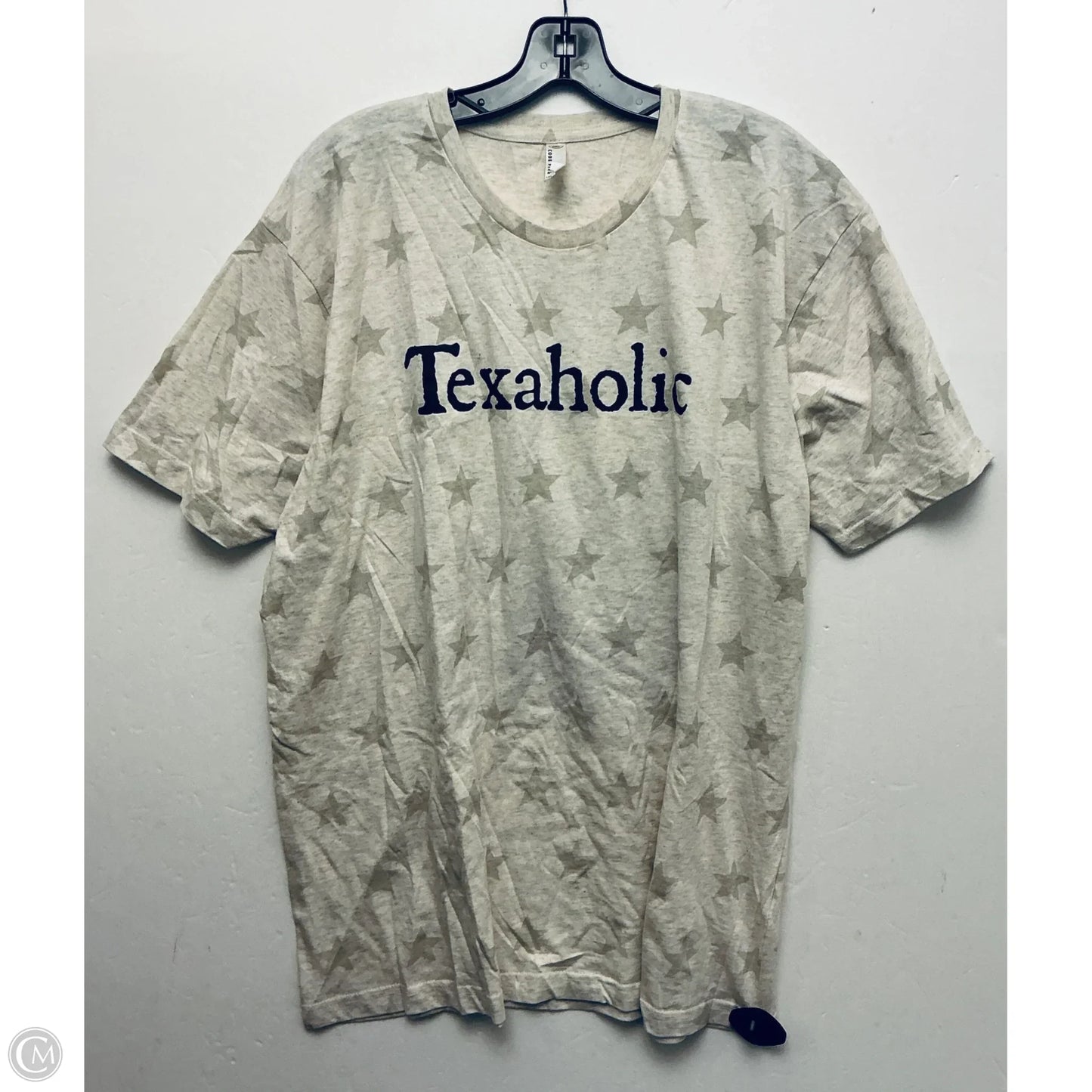 Top Short Sleeve Basic By Clothes Mentor In Beige, Size: Xl