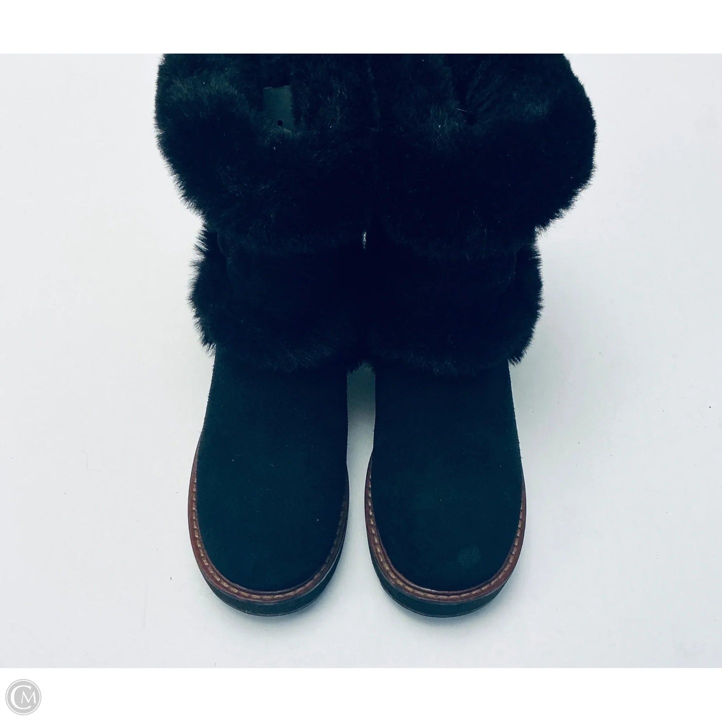 Boots Designer By Coach In Black, Size: 5