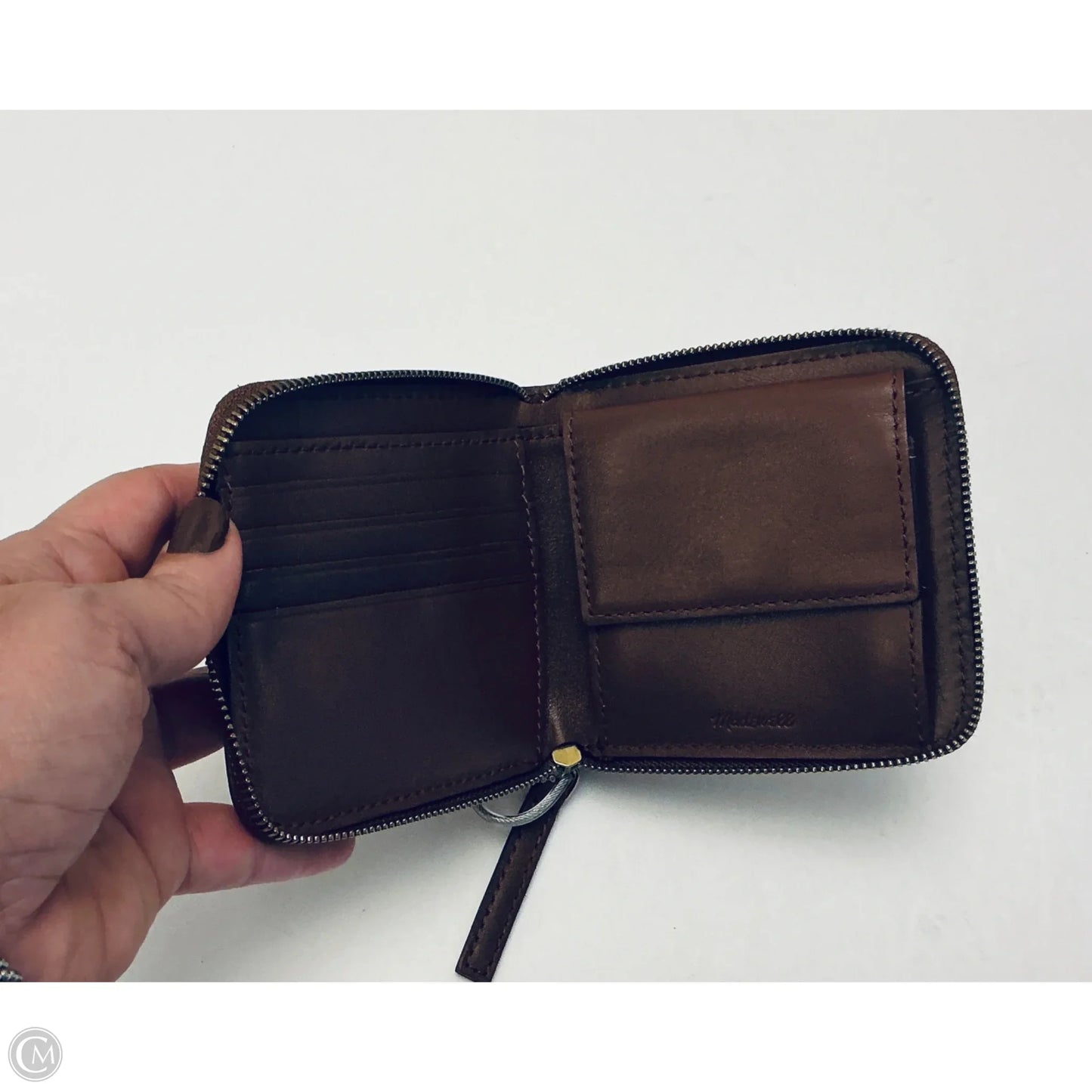 Wallet Leather By Madewell, Size: Medium