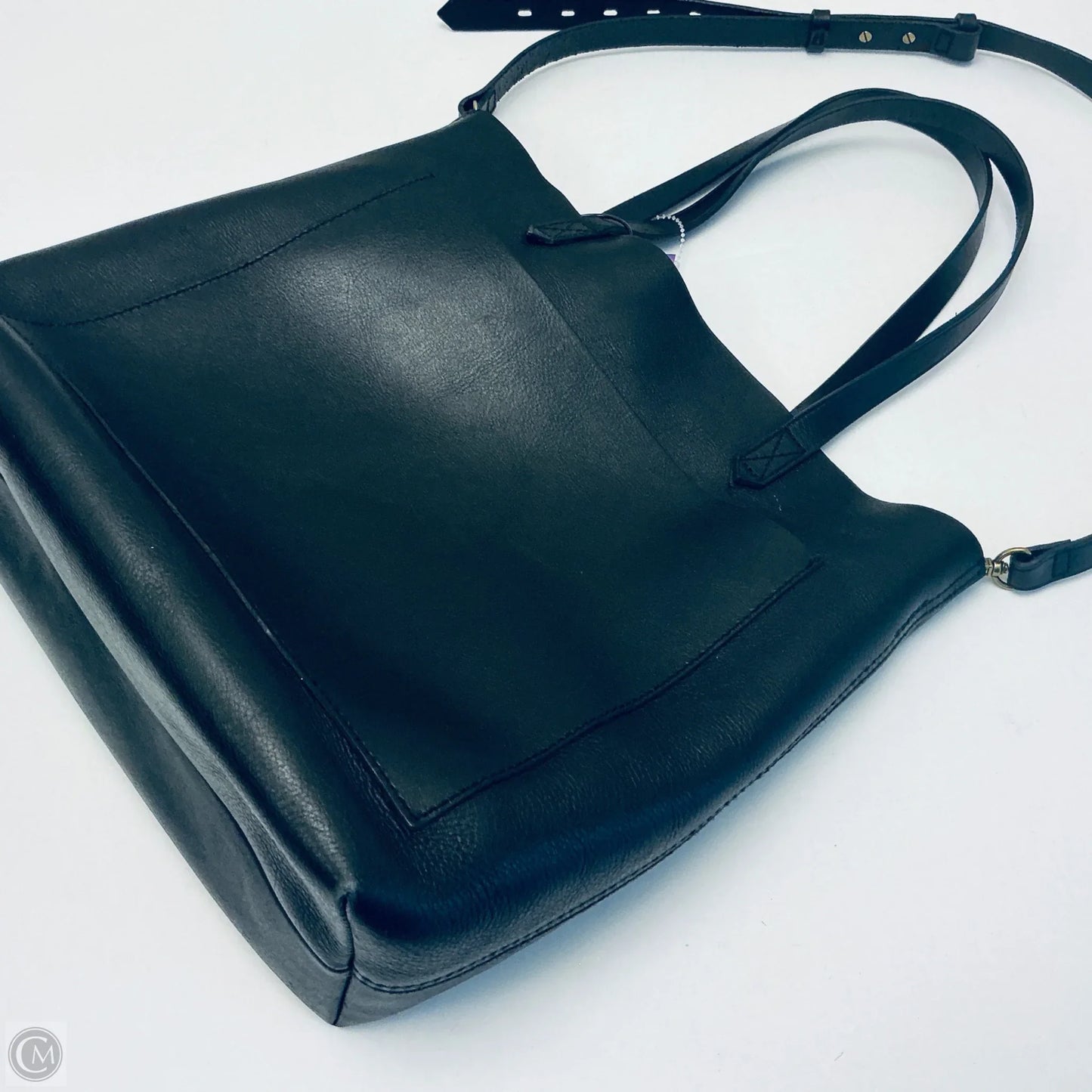 Handbag Leather By Madewell, Size: Large