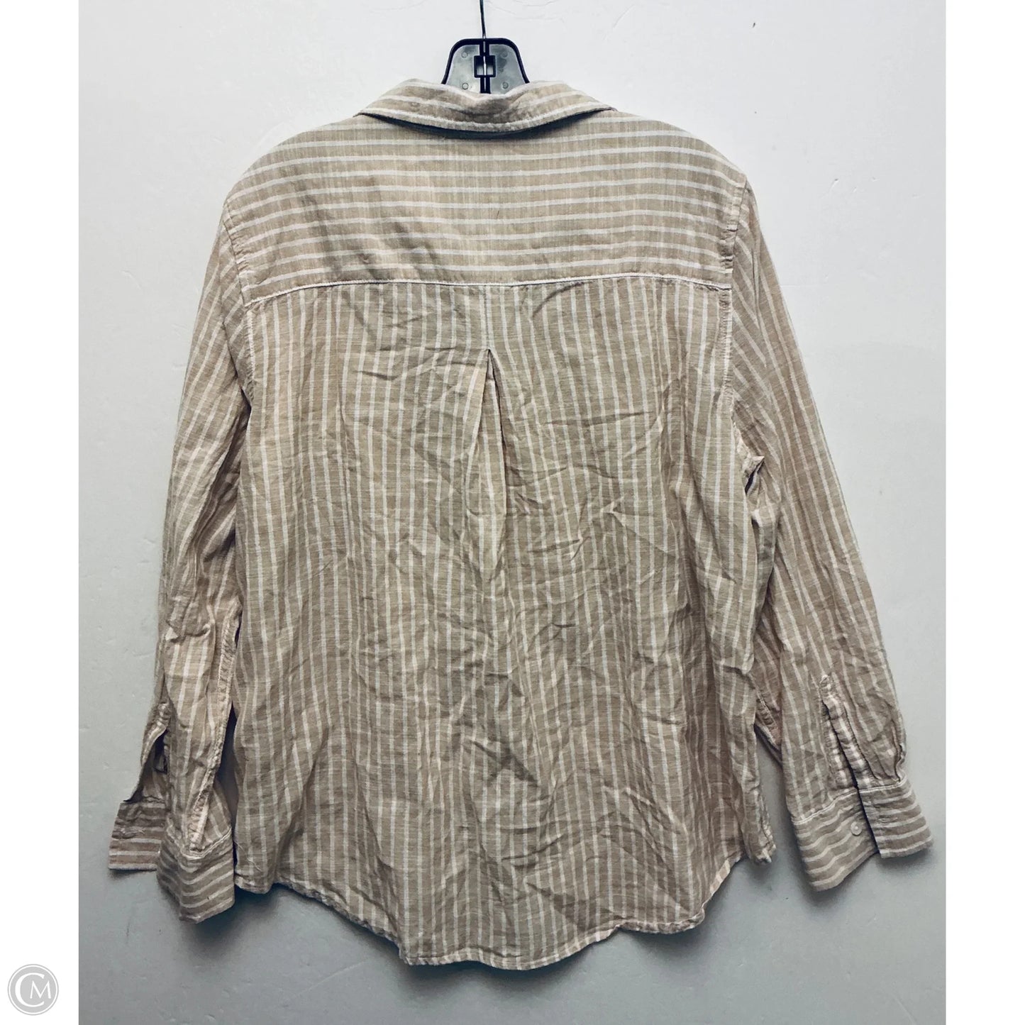 Top Long Sleeve By Lola River In Cream, Size: Xl