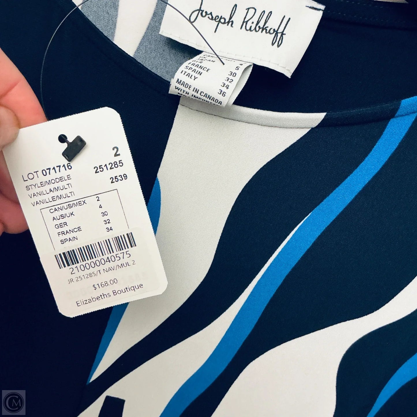 Top Sleeveless By Joseph Ribkoff In Navy, Size: 2