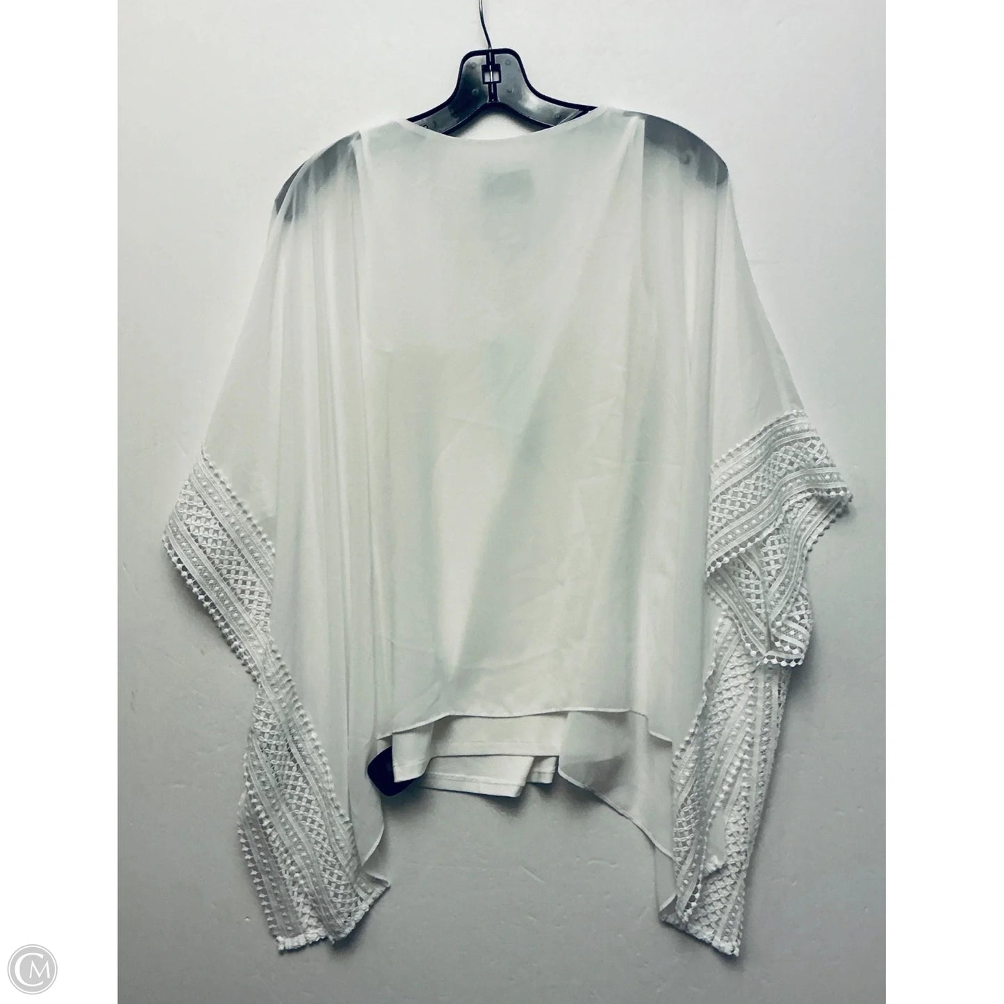 Top Short Sleeve By Joseph Ribkoff In White, Size: 4