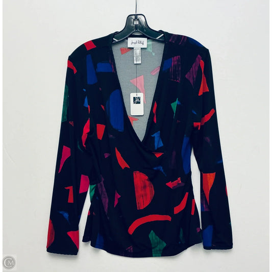 Top Long Sleeve By Joseph Ribkoff In Multi-colored, Size: 12